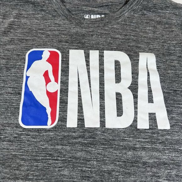 NBA Basketball Logo Short Sleeve T-Shirt Heather Grey Youth Large 14-16 - Picture 4 of 5